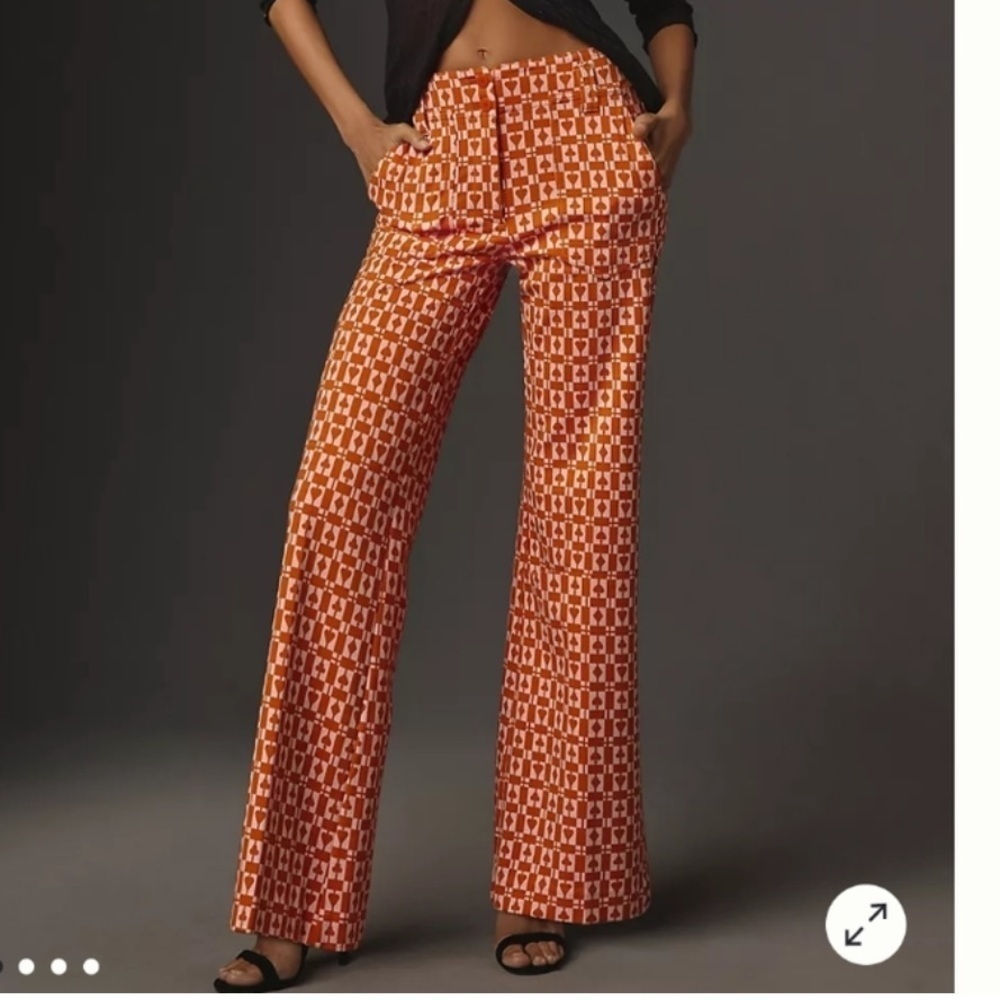 Maeve NWT The Naomi Wide Leg Flare Printed Pant Size 0